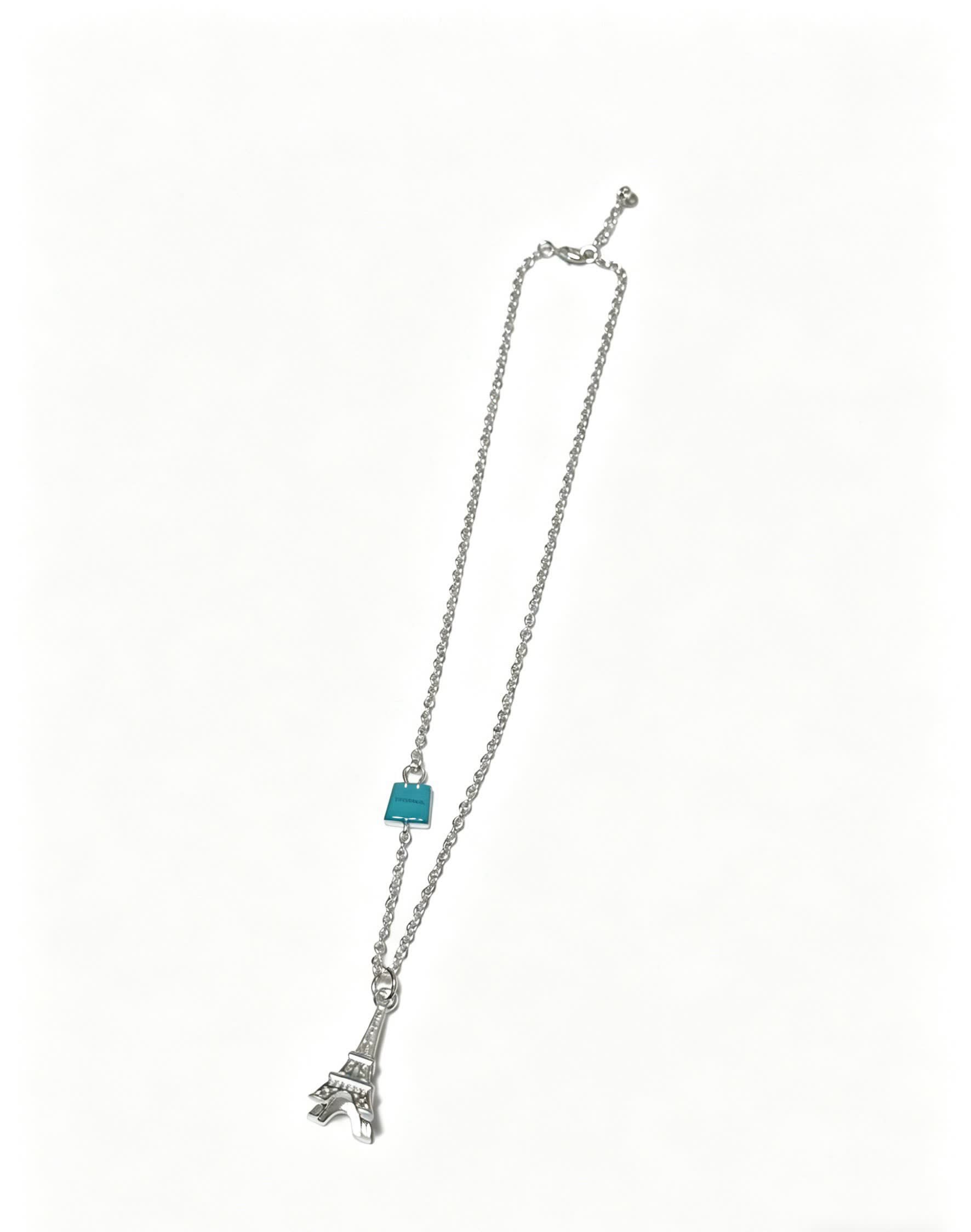 Tiffany & Co Eiffel Tower Charm Necklace